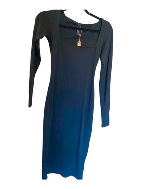 skims shine jersey dress SKIMS Shine Spandex Jersey Mini Dress NWT Womens Sz Large